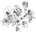 Part Location Diagram of 83518 Briggs and Stratton 10 h.p. Tecumseh L.O.S. Electric Start Engine
